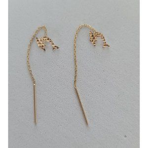 REAL 18 karat Japan Gold Tictac earrings